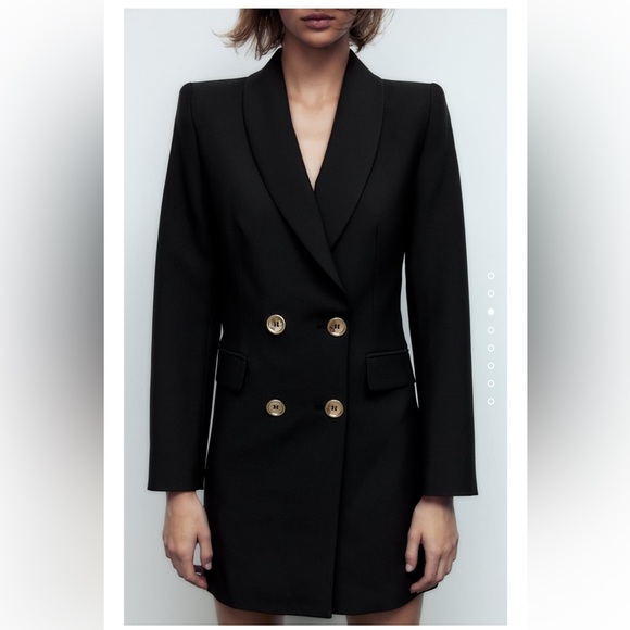 NWT Zara Double Breasted Blazer, size M - Picture 5 of 13